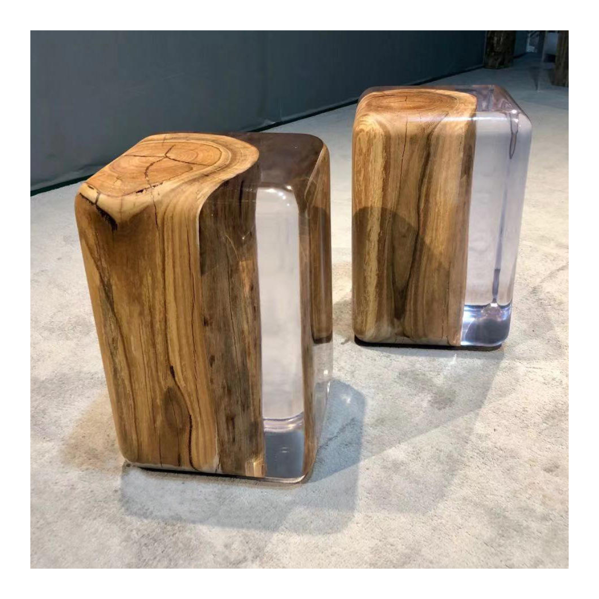 Sunlit Grain Duo Stools